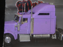 Load image into Gallery viewer, Malibu International Kenworth T-600 Metallic light Purple Rig 1/87 HO Scale w/display case
