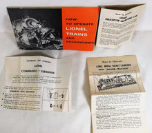 Load image into Gallery viewer, Lionel #1805 Land and Sea Gift Pack USMC Military Train Set Postwar Boxed Missile Launcher USMC action cars
