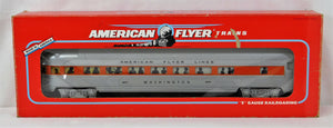 American Flyer 6-48937 Washington Observation Orange stripe passenger car lit S