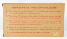 Load image into Gallery viewer, Marx Trains #0226 LIGHTED Yellow Billboard COLGATE Postwar illuminated O BOXED
