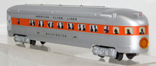 Load image into Gallery viewer, American Flyer 6-48937 Washington Observation Orange stripe passenger car lit S
