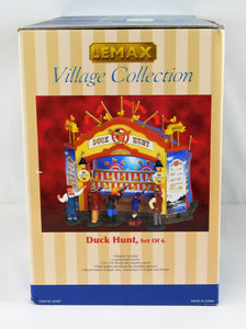 LEMAX 64487 Duck Hunt Carnival midway Action Lit Boxed C7 WORKS minus 1 figure