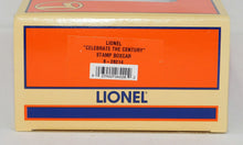 Load image into Gallery viewer, Lionel 6-26214 USPS Celebrate Century Boxcar w/ stickers postcard pin ALL EXTRAS
