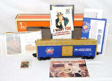 Load image into Gallery viewer, Lionel 6-26214 USPS Celebrate Century Boxcar w/ stickers postcard pin ALL EXTRAS
