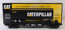 Load image into Gallery viewer, MTH 30-7697 Caterpillar Flat Car w/ 40' Trailer O gauge 2001 CAT TOFC C-8 train
