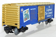 Load image into Gallery viewer, Lionel 6-26214 USPS Celebrate Century Boxcar w/ stickers postcard pin ALL EXTRAS
