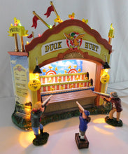 Load image into Gallery viewer, LEMAX 64487 Duck Hunt Carnival midway Action Lit Boxed C7 WORKS minus 1 figure
