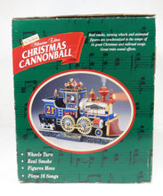 Load image into Gallery viewer, Mr Christmas CANNONBALL TRAIN 26914 Millenium Edition Smokes 16 songs Action C-7
