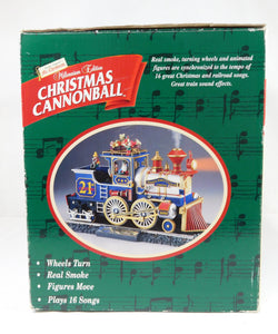 Mr Christmas CANNONBALL TRAIN 26914 Millenium Edition Smokes 16 songs Action C-7