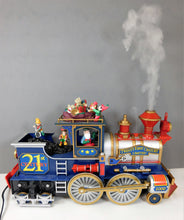 Load image into Gallery viewer, Mr Christmas CANNONBALL TRAIN 26914 Millenium Edition Smokes 16 songs Action C-7
