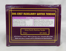 Load image into Gallery viewer, MTH 20- MT-3022 Union Pacific Challenger Auxiliary Fuel Water Tender Boxed C-8
