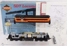 Load image into Gallery viewer, Life-Like 8222 PROTO 2000 SD7 Locomotive B&amp;LE #453 HO Scale Orange diesel
