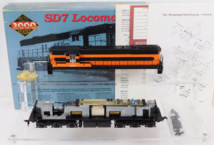 Life-Like 8222 PROTO 2000 SD7 Locomotive B&LE #453 HO Scale Orange diesel