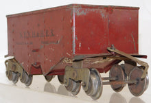 Load image into Gallery viewer, Lionel 116 Ballast Hopper Standard Gauge NYNH&amp;HRR Maroon w/ black print Prewar
