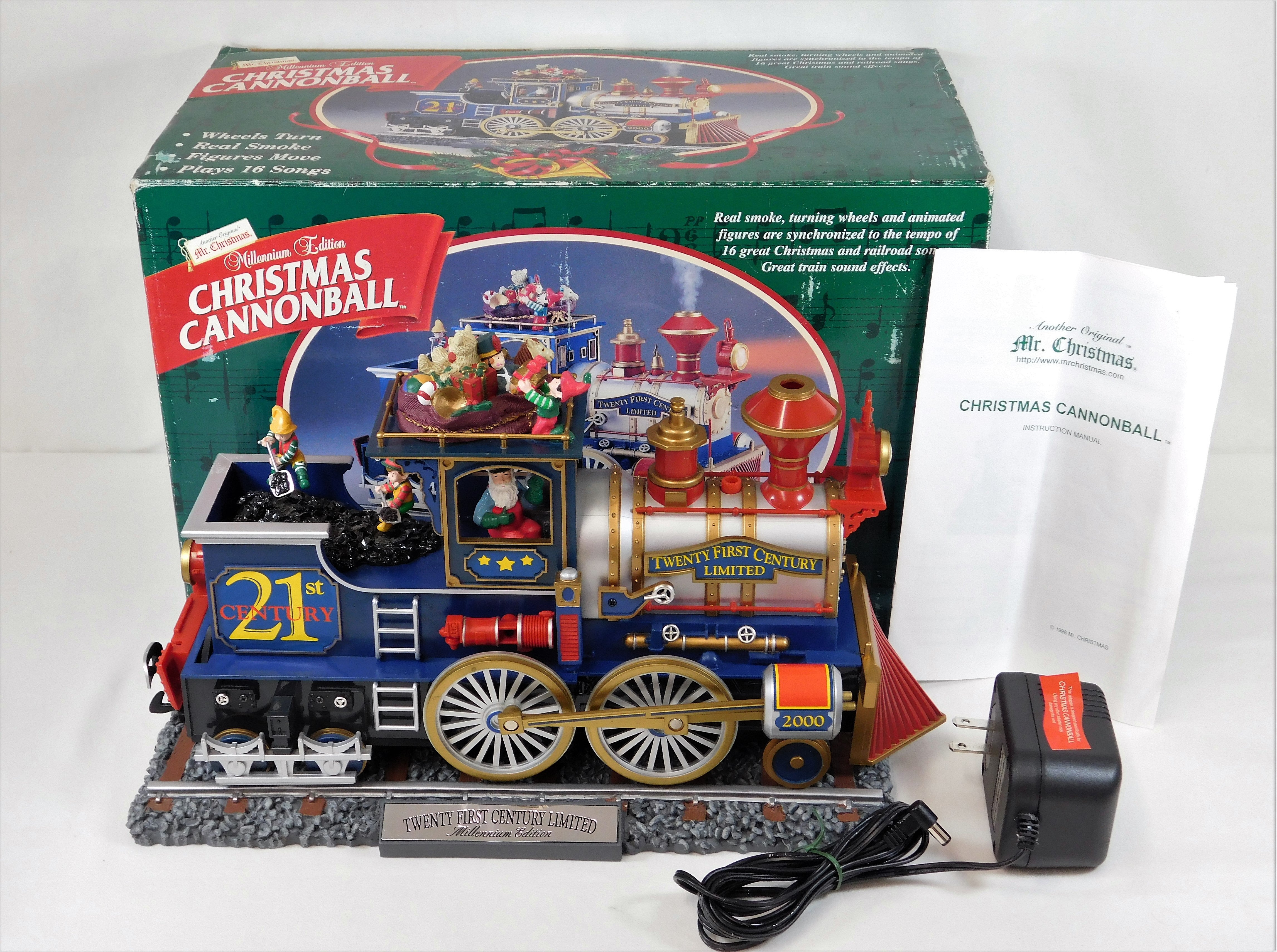 Mr Christmas CANNONBALL TRAIN 26914 Millenium Edition Smokes 16 songs –  Lone Star Trains & Collectibles