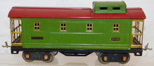 Load image into Gallery viewer, Lionel 517 Standard gauge Caboose Pea Green Red 1932 COPPER journals LIGHTED
