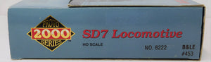 Life-Like 8222 PROTO 2000 SD7 Locomotive B&LE #453 HO Scale Orange diesel