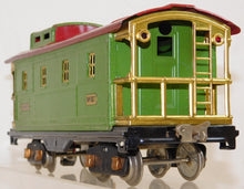 Load image into Gallery viewer, Lionel 517 Standard gauge Caboose Pea Green Red 1932 COPPER journals LIGHTED
