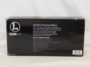 Lionel 6-37006 Flatcar w/ operating LCD Billboard Vision Line C8 Boxed Customizable