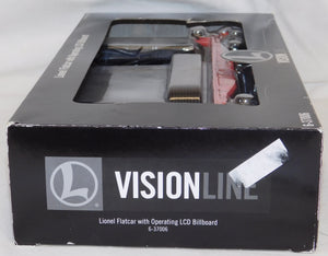 Lionel 6-37006 Flatcar w/ operating LCD Billboard Vision Line C8 Boxed Customizable