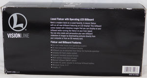 Lionel 6-37006 Flatcar w/ operating LCD Billboard Vision Line C8 Boxed Customizable