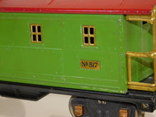 Load image into Gallery viewer, Lionel 517 Standard gauge Caboose Pea Green Red 1932 COPPER journals LIGHTED
