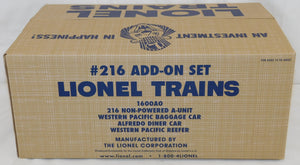 Lionel 6-52533 Add On Set for LCCA BURLINGTON #216 Alco diesel passenger set C-9