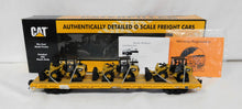 Load image into Gallery viewer, MTH 20-98649 Caterpillar O Premier 60' Flat Car w/ 3 #906 compact wheel loaders 1/48
