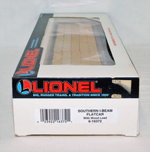Load image into Gallery viewer, Lionel 6-16372 Southern I-Beam Flat car with removable Wood Loads USA BOXED
