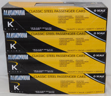Load image into Gallery viewer, K-Line K-4650B Northern Pacific 15" Aluminum Passenger 4car Passenger Set SCARCE

