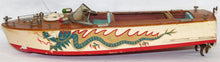 Load image into Gallery viewer, VINTAGE ITO Dragon Speed Boat w/motor battery operated JAPANese no batt cover
