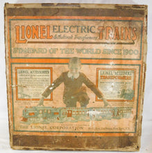 Load image into Gallery viewer, Lionel #347E BOXED Set w/ 8E Standard gauge passenger Set Olive w/ RED plates &amp; trim 337 338 1920s Prewar (Copy)
