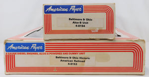American Flyer 8153 8155 8154 PA ABA Baltimore & Ohio B&O Alco Diesels Boxed C-7