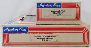 American Flyer 8153 8155 8154 PA ABA Baltimore & Ohio B&O Alco Diesels Boxed C-7