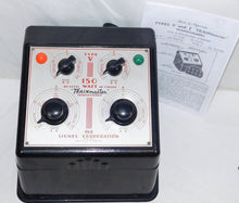 Load image into Gallery viewer, Lionel Type V transformer 150 watts RUNS 4 TRAINS 1939-47 RED PRINT O / STANDARD C-7
