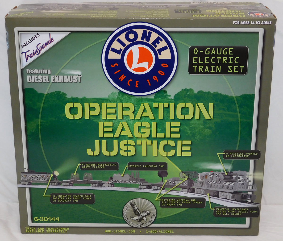Lionel 6-30144 Operation Eagle Justice Train Set Military Diesel Army ...