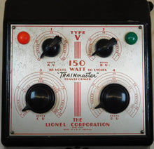 Load image into Gallery viewer, Lionel Type V transformer 150 watts RUNS 4 TRAINS 1939-47 RED PRINT O / STANDARD C-7
