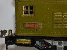 Load image into Gallery viewer, Lionel #347E BOXED Set w/ 8E Standard gauge passenger Set Olive w/ RED plates &amp; trim 337 338 1920s Prewar (Copy)
