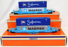 Load image into Gallery viewer, Lionel 6-27702 MAERSK Husky Stack 2 pack C-7 Boxed 255384 &amp; 255380 1/48 O Scarce
