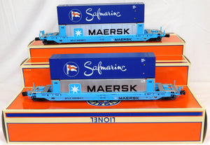 Lionel 6-27702 MAERSK Husky Stack 2 pack C-7 Boxed 255384 & 255380 1/48 O Scarce