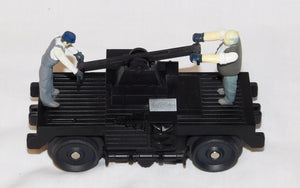 MTH 30-2508 Operating Hand Car black w/2 figures C-8 motorized 2000 reverses O27