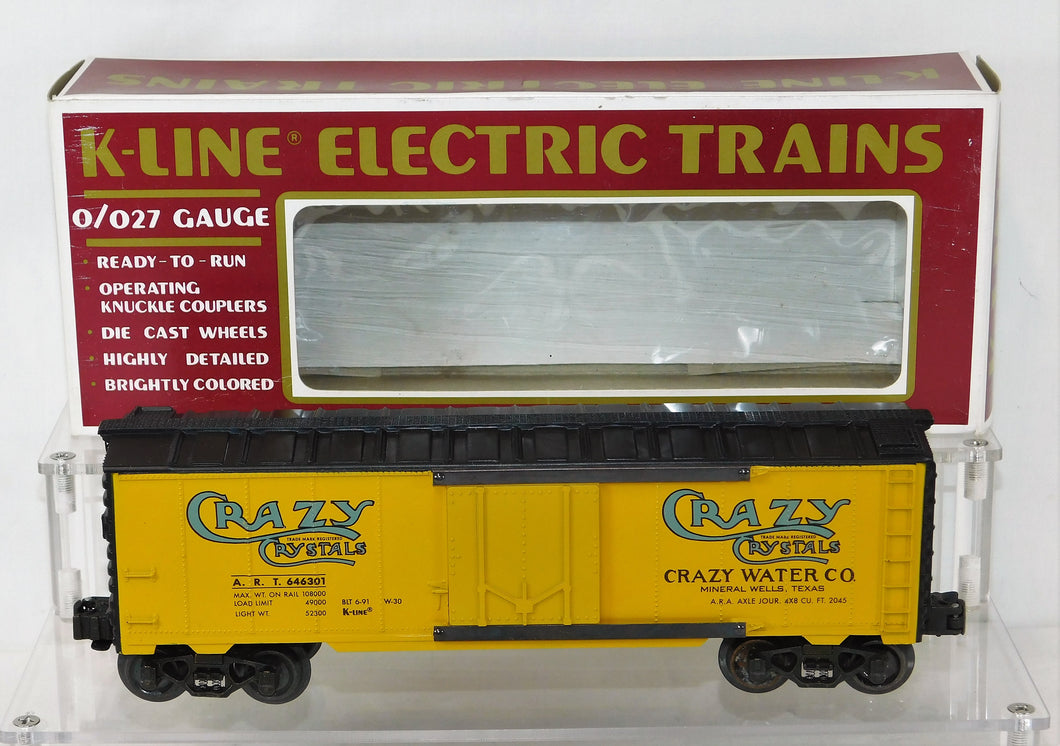 K-Line K-646301 Crazy Crystals Steel Sided Reefer Mineral Wells Texas ART sprung