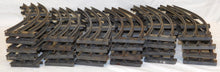 Load image into Gallery viewer, American Flyer Prewar  Wide/ Standard Gauge TRACK 46pcs 20 straight 24 crv 2 terminal sections
