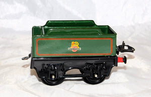 Hornby O gauge British Railways Green Tender for steam engine Meccano postwar C7