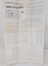 Load image into Gallery viewer, Campbell #351 Timber Tunnel Portal Complete HO scale Wood Craftsman Kit C-8 boxd
