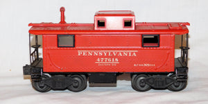 Lionel 2457 N5 Pennsylvania caboose w/Box+insert Brown fiber Flying Shoe 1946