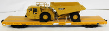 Load image into Gallery viewer, MTH 20-98650 Caterpillar Flat Car w/ diecast AD45B Articulated Truck O 1/48 Premier 2008
