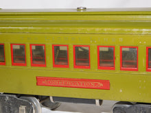 Load image into Gallery viewer, Lionel #347E BOXED Set w/ 8E Standard gauge passenger Set Olive w/ RED plates &amp; trim 337 338 1920s Prewar (Copy)

