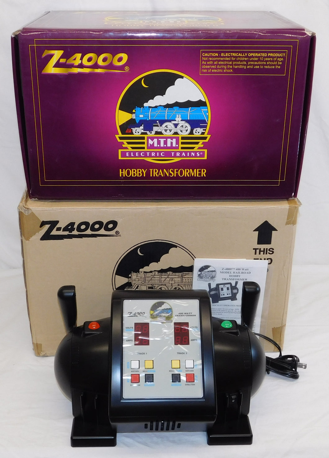 MTH 40-4000 Z-4000 train transformer run 4 circuits DCS 400 watts MOST powerful c-8++ boxed