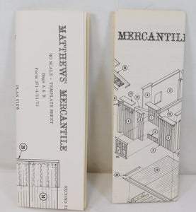 Campbell #371 HO scale Matthews' Mercantile Complete Wood Kit Sealed Bags HOn3